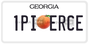 1PIERCE  license plate in GA