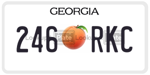 246RKC  license plate in GA