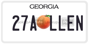 27ALLEN license plate in Georgia