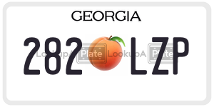 282LZP  license plate in GA