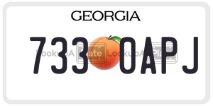 7330APJ  license plate in GA