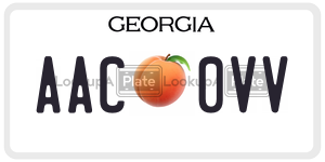 AAC0VV  license plate in GA