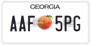 AAF5PG  license plate in GA