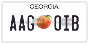 AAG0IB  license plate in GA