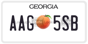 AAG5SB  license plate in GA
