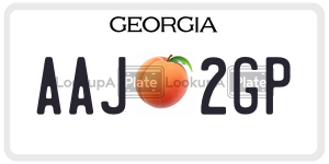 AAJ2GP  license plate in GA