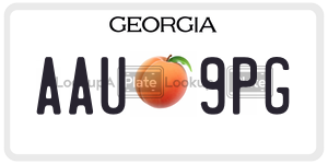 AAU9PG  license plate in GA