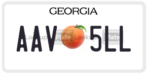 AAV5LL  license plate in GA