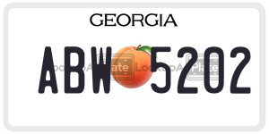 ABW5202  license plate in GA