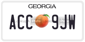 ACC9JW  license plate in GA