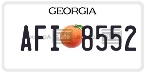 AFI8552  license plate in GA