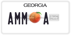 AMMA license plate in Georgia