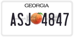 ASJ4847  license plate in GA