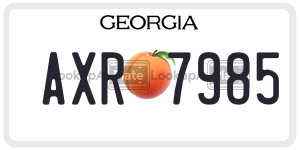 AXR7985  license plate in GA
