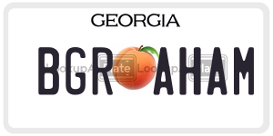 BGRAHAM license plate in Georgia