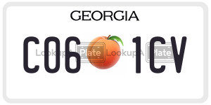 C061CV  license plate in GA