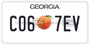 C067EV  license plate in GA