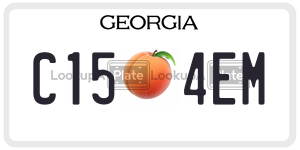 C154EM  license plate in GA