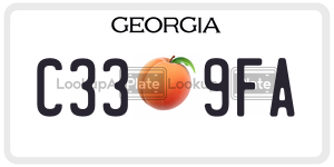 C339FA  license plate in GA