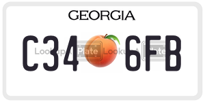 C346FB  license plate in GA