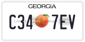 C347EV  license plate in GA