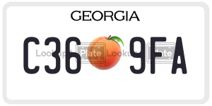 C369FA  license plate in GA