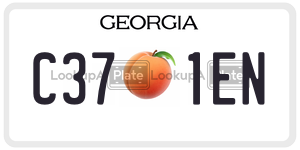 C371EN  license plate in GA