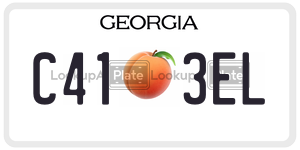 C413EL  license plate in GA
