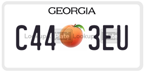 C443EU  license plate in GA