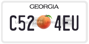 C524EU  license plate in GA