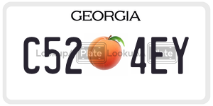 C524EY  license plate in GA