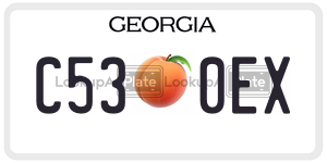 C530EX  license plate in GA