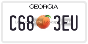 C683EU  license plate in GA