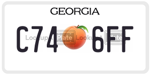 C746FF  license plate in GA