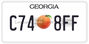 C748FF  license plate in GA