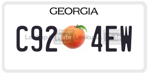 C924EW  license plate in GA