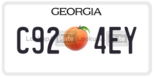 C924EY  license plate in GA