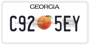 C925EY  license plate in GA