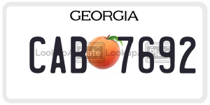 CAB7692 license plate in Georgia