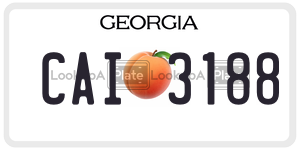 CAI3188 license plate in Georgia