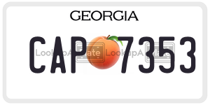 CAP7353  license plate in GA
