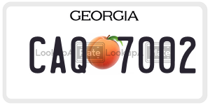 CAQ7002  license plate in GA