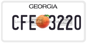 CFE3220  license plate in GA
