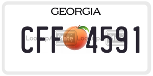 CFF4591 license plate in Georgia
