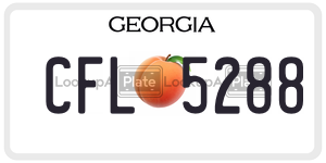 CFL5288  license plate in GA