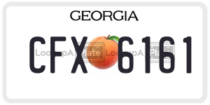 CFX6161  license plate in GA
