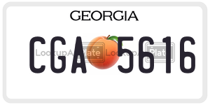 CGA5616 license plate in Georgia