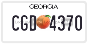 CGD4370 license plate in Georgia
