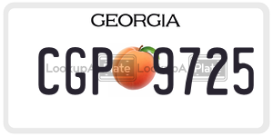 CGP9725  license plate in GA