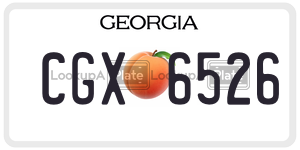 CGX6526  license plate in GA